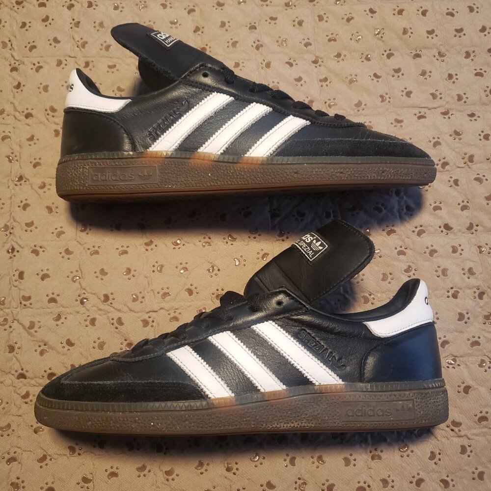 Adidas Retro Leather Handball Spezial - Black Gum Men's 8.5